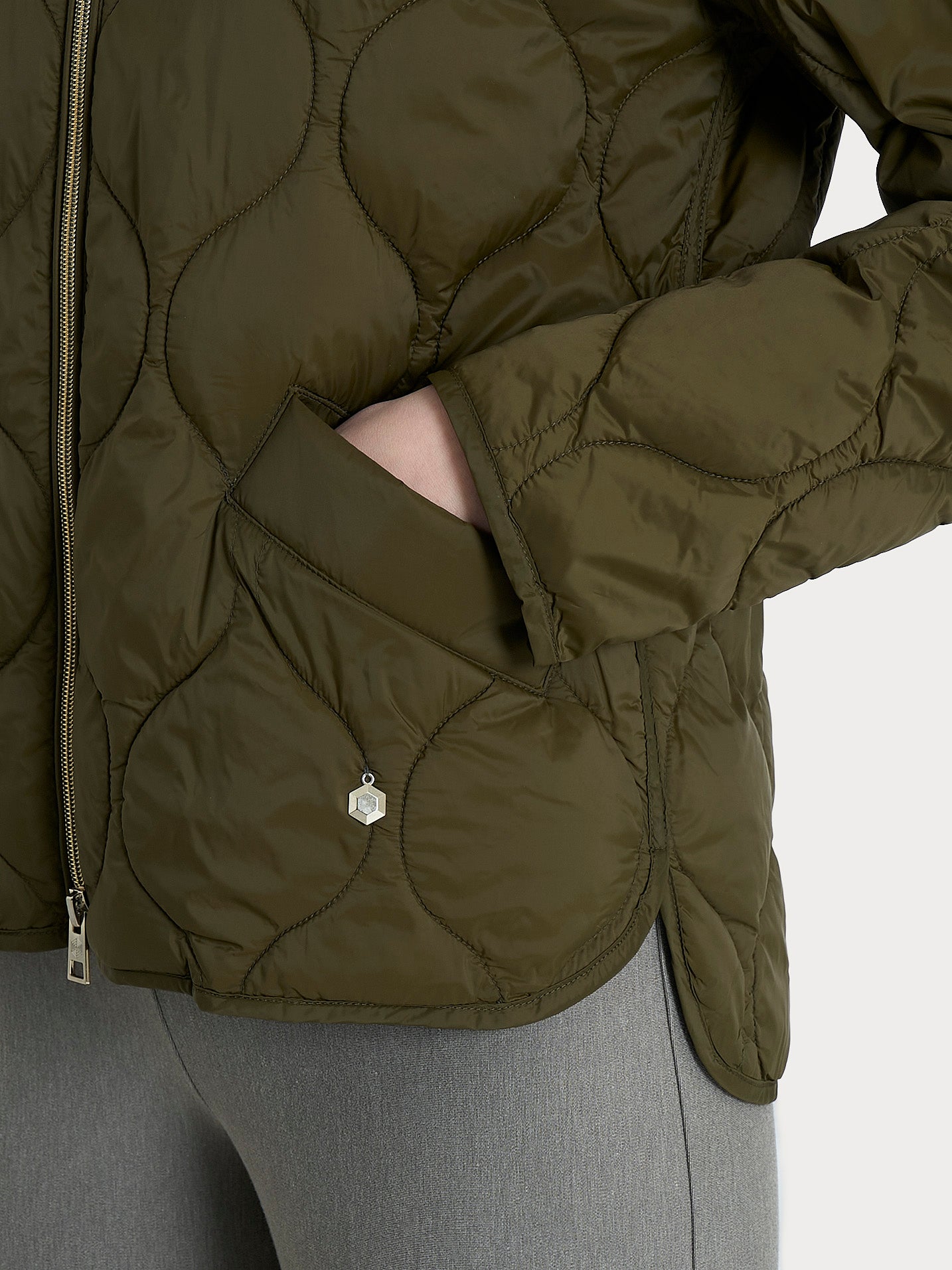 Piumino Onion Quilt con manica lunga Verdi Donna - Ragno