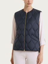 Piumino Smanicato Onion Quilt Blu Donna - Ragno