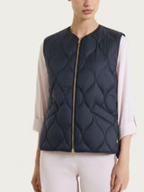 Piumino puffer Smanicato Onion Quilt Blu Donna - Ragno
