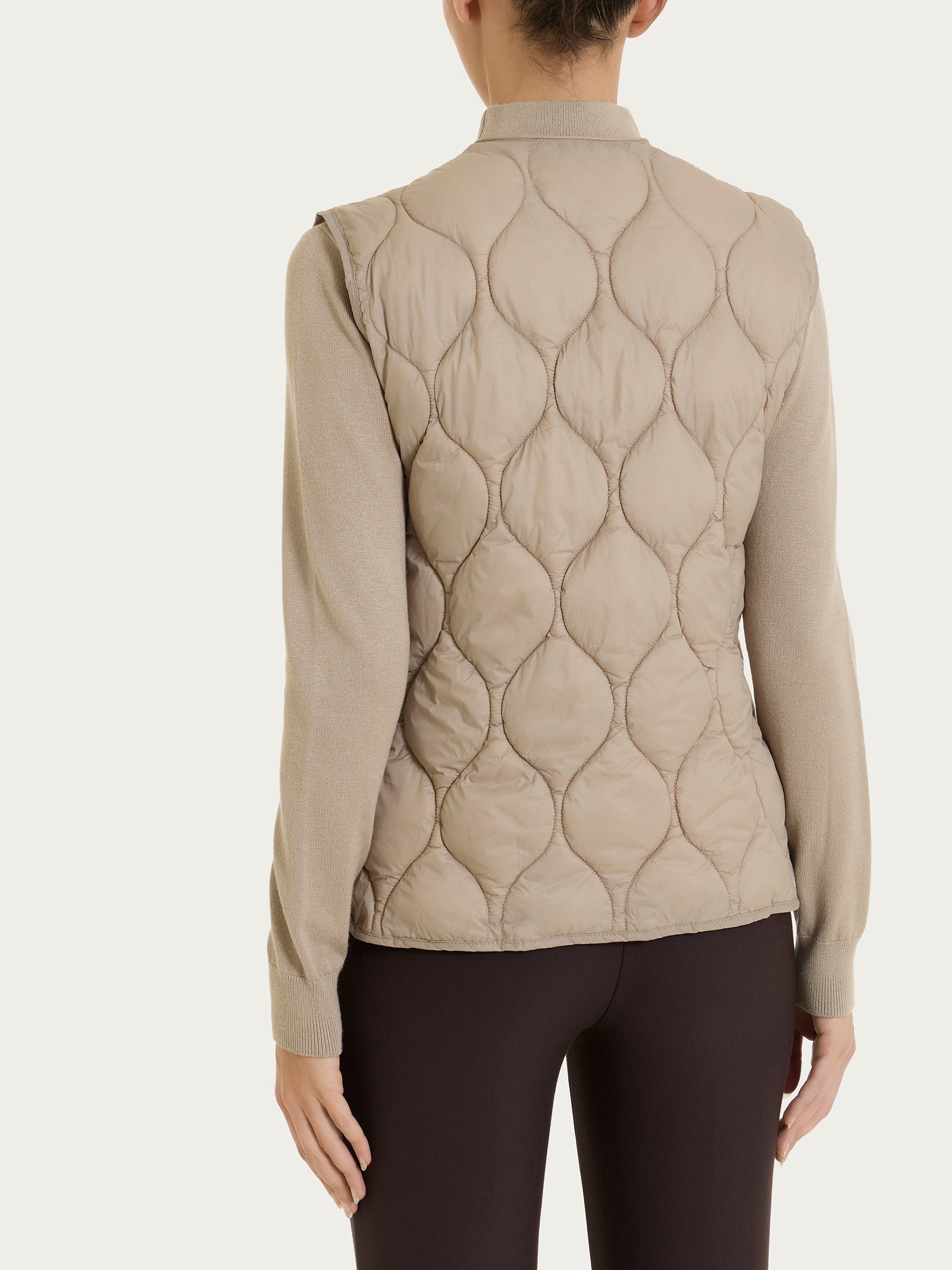 Piumino puffer Smanicato Onion Quilt Grigi Donna - Ragno