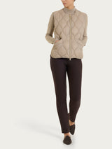 Piumino puffer Smanicato Onion Quilt Grigi Donna - Ragno