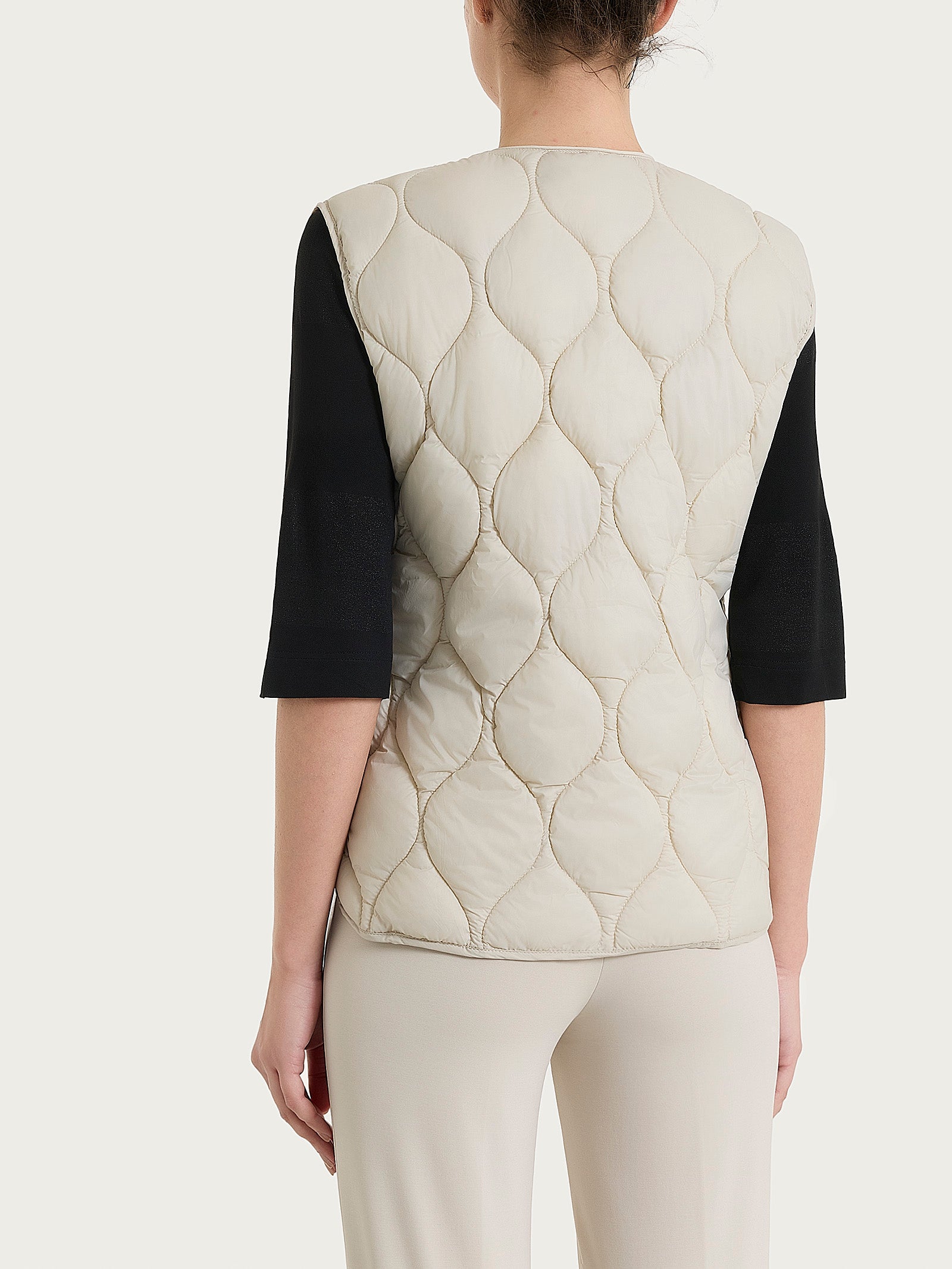 Piumino Smanicato Onion Quilt Bianchi Donna - Ragno