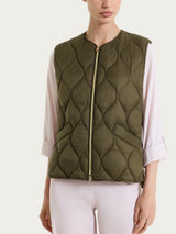 Piumino puffer Smanicato Onion Quilt Verdi Donna - Ragno