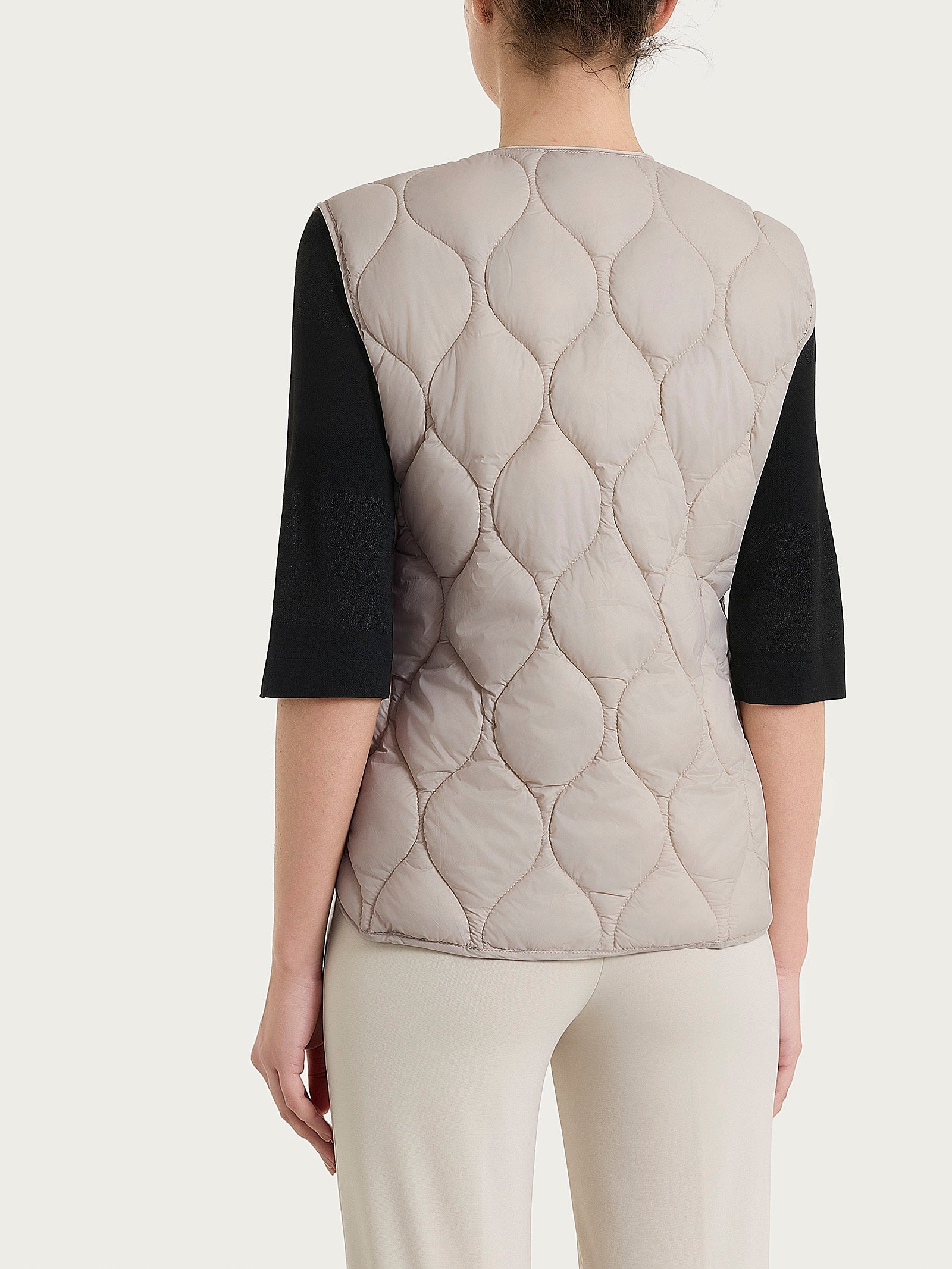 Piumino Smanicato Onion Quilt Marroni Donna - Ragno