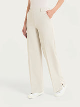 Pantalone a palazzo con tasche in Compact Light Bianchi Donna - Ragno