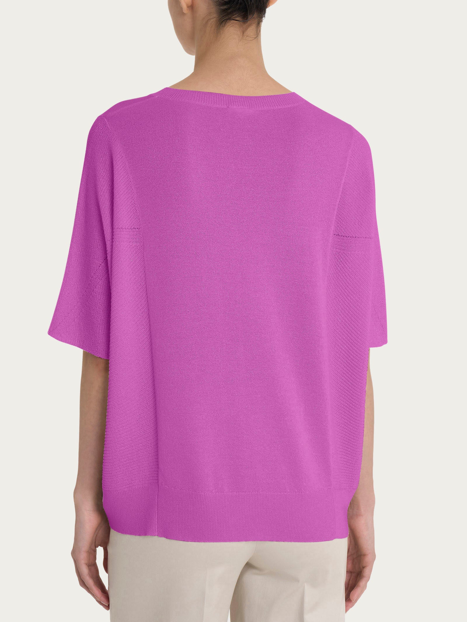 Maglia con scollo a V in Crêpe Lurex  Donna - Ragno