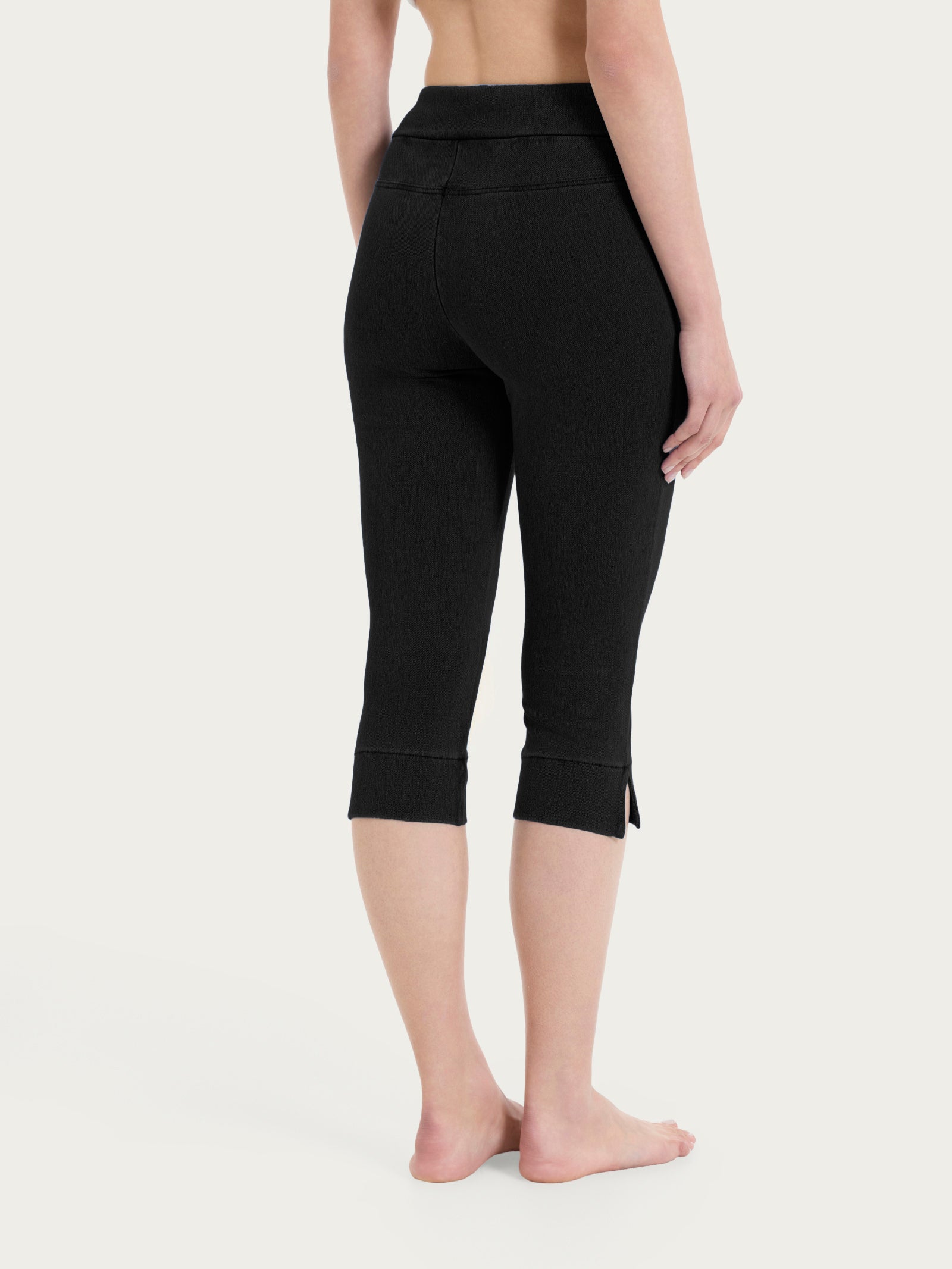 beYOUtiful Homewear – Leggings a pinocchietto in maglia denim Neri Donna - Ragno