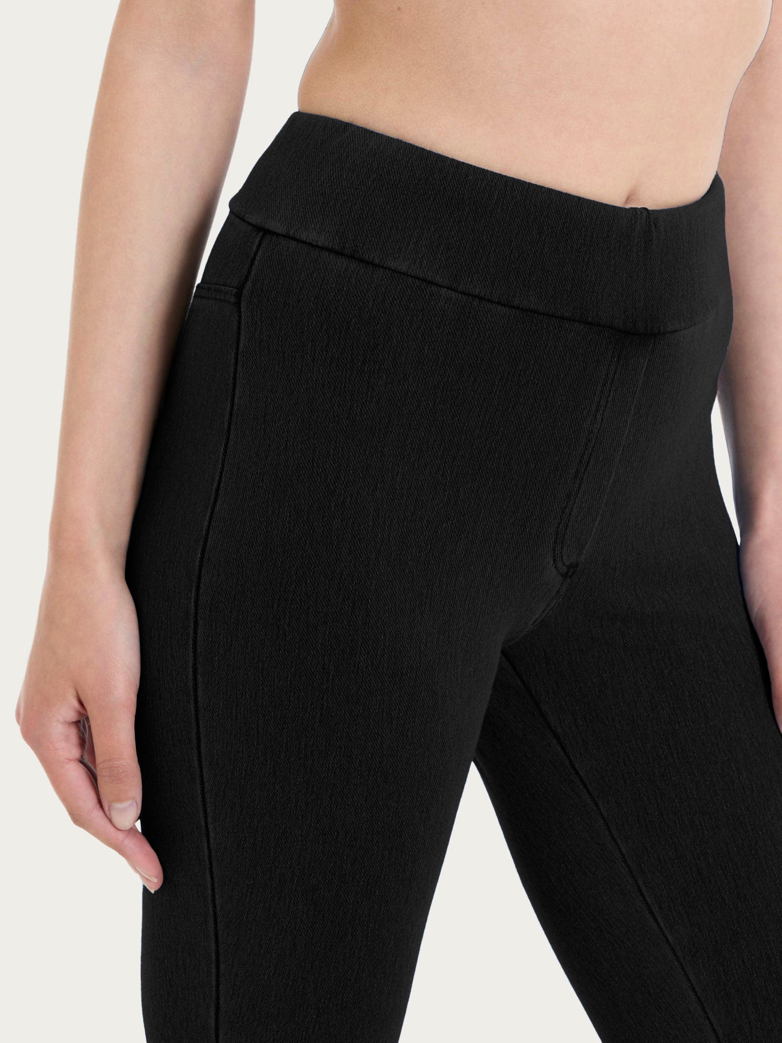beYOUtiful Homewear – Leggings a pinocchietto in maglia denim Neri Donna - Ragno