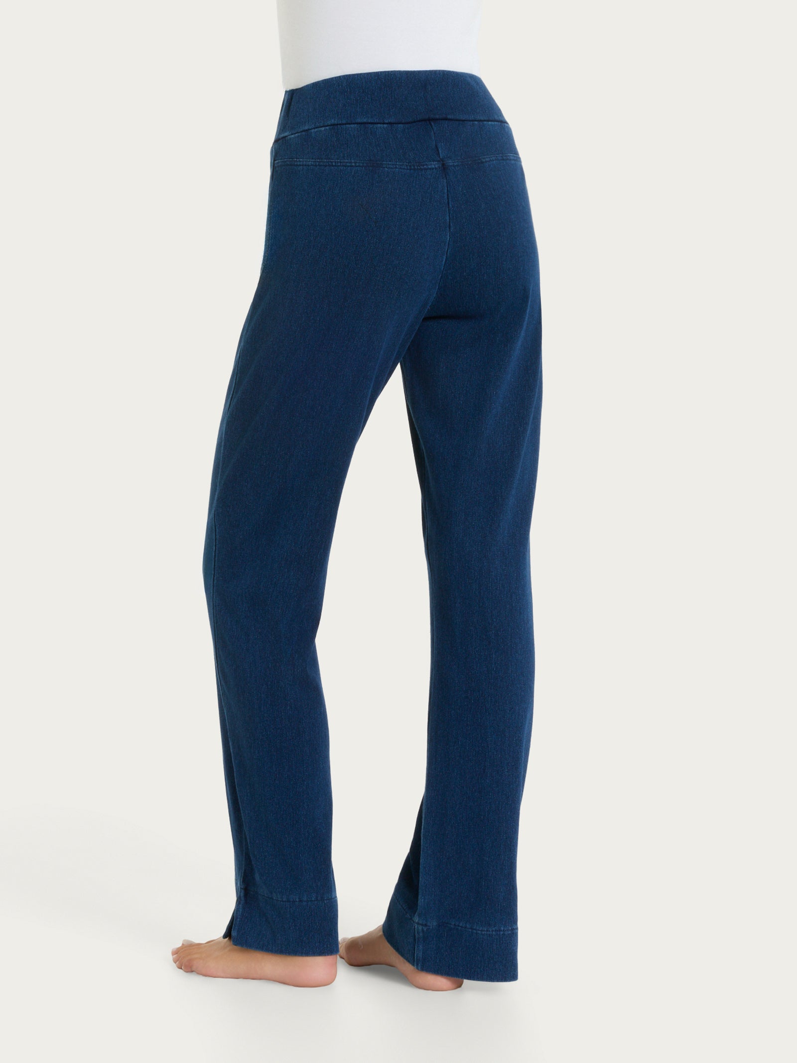 beYOUtiful Homewear – Leggings a gamba dritta in maglia denim Blu Donna - Ragno
