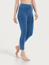 beYOUtiful Homewear – Leggings capri in maglia denim Blu Donna - Ragno