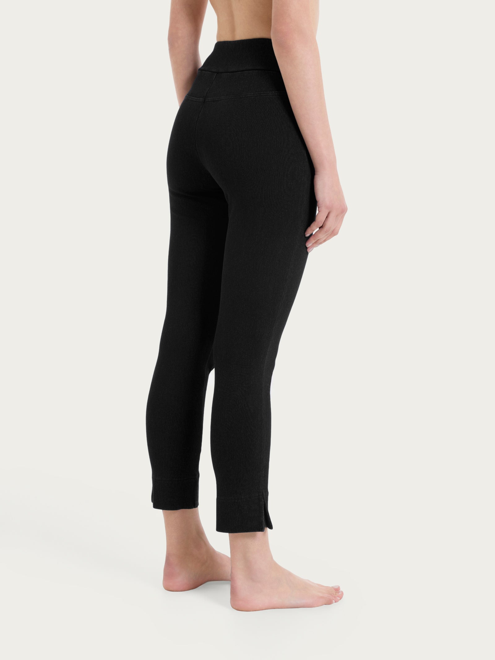 beYOUtiful Homewear – Leggings capri in maglia denim Neri Donna - Ragno