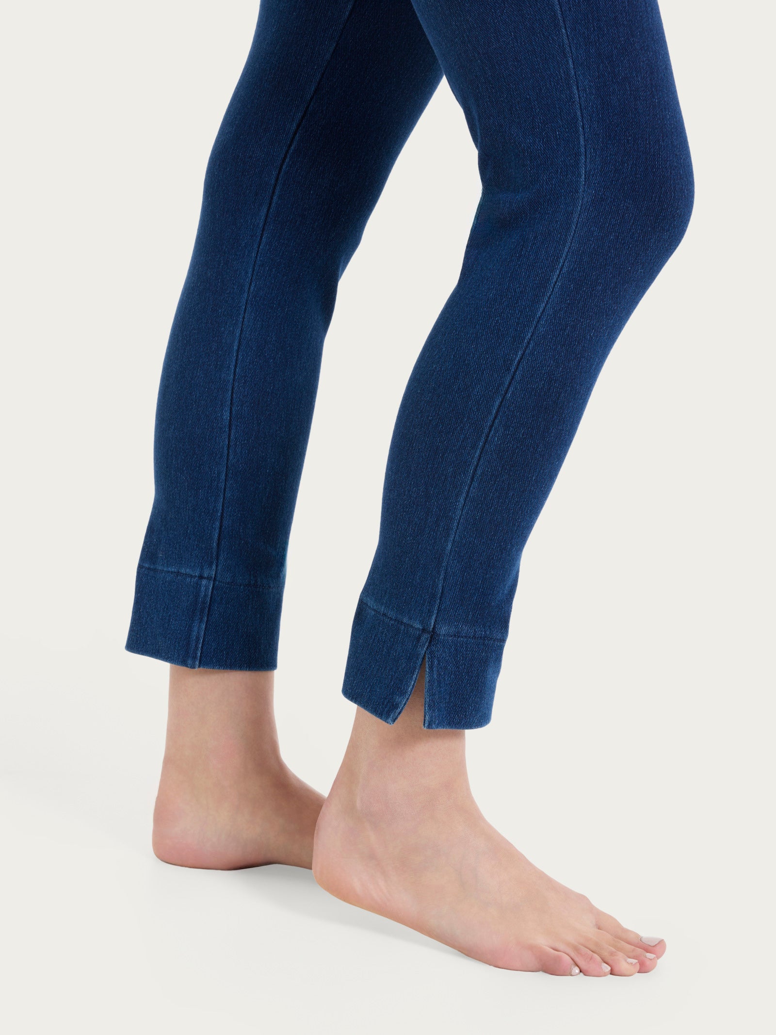 beYOUtiful Homewear – Leggings capri in maglia denim Blu Donna - Ragno