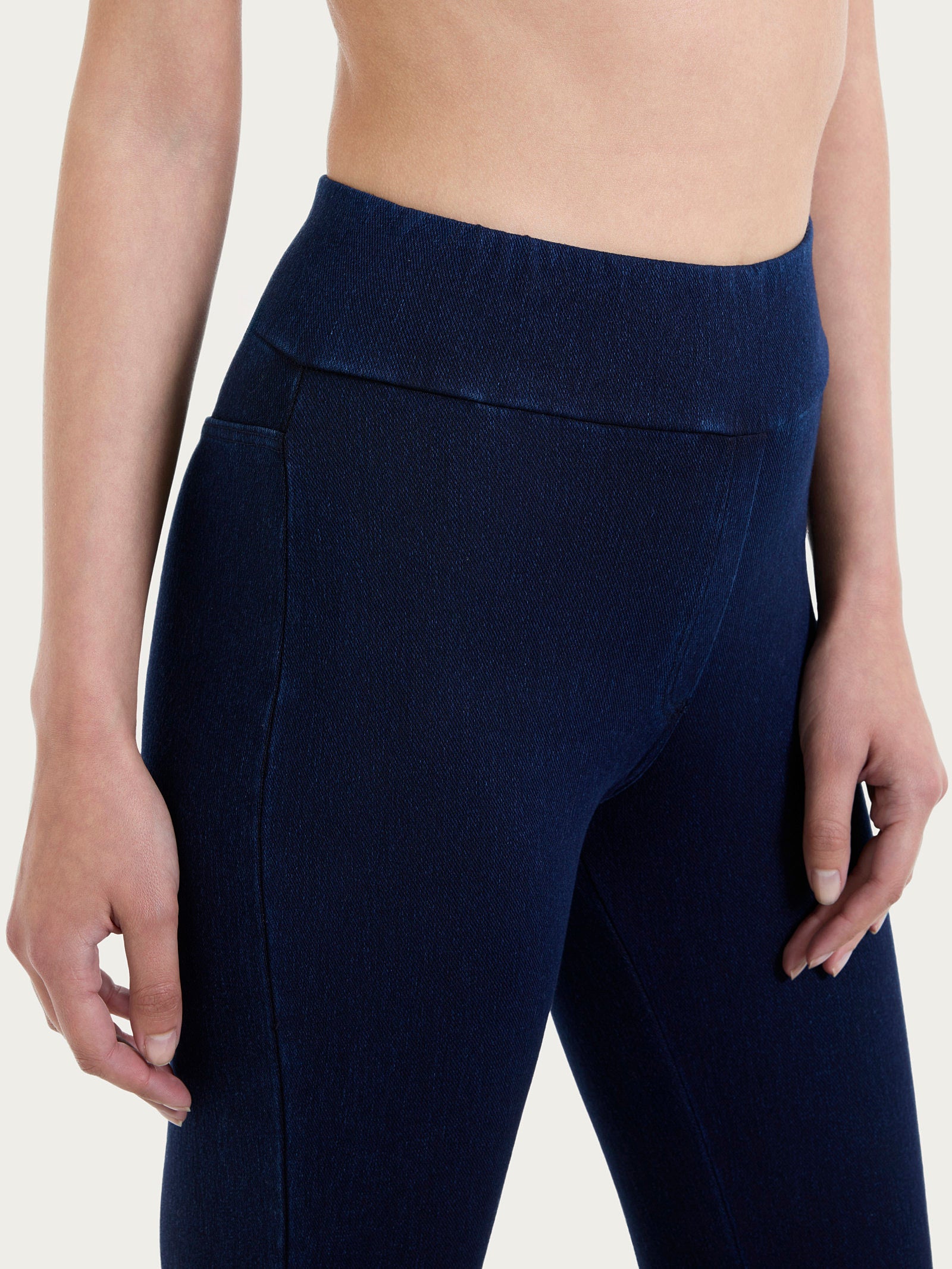 beYOUtiful Homewear – Leggings capri in maglia denim Blu Donna - Ragno