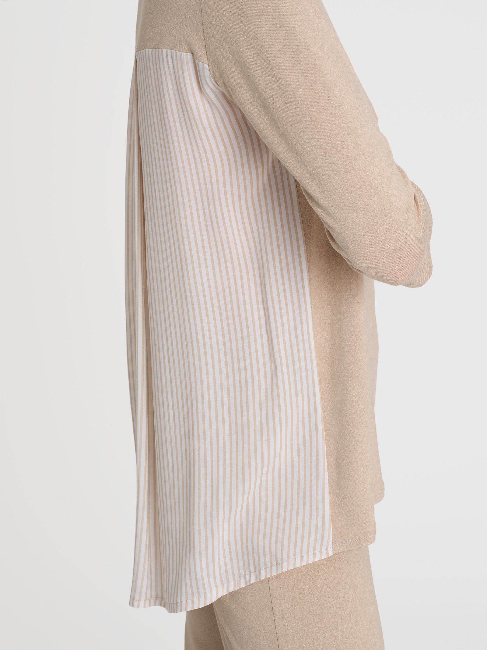Maglia con retro con stripes in Misto Viscosa Marroni Donna - Ragno