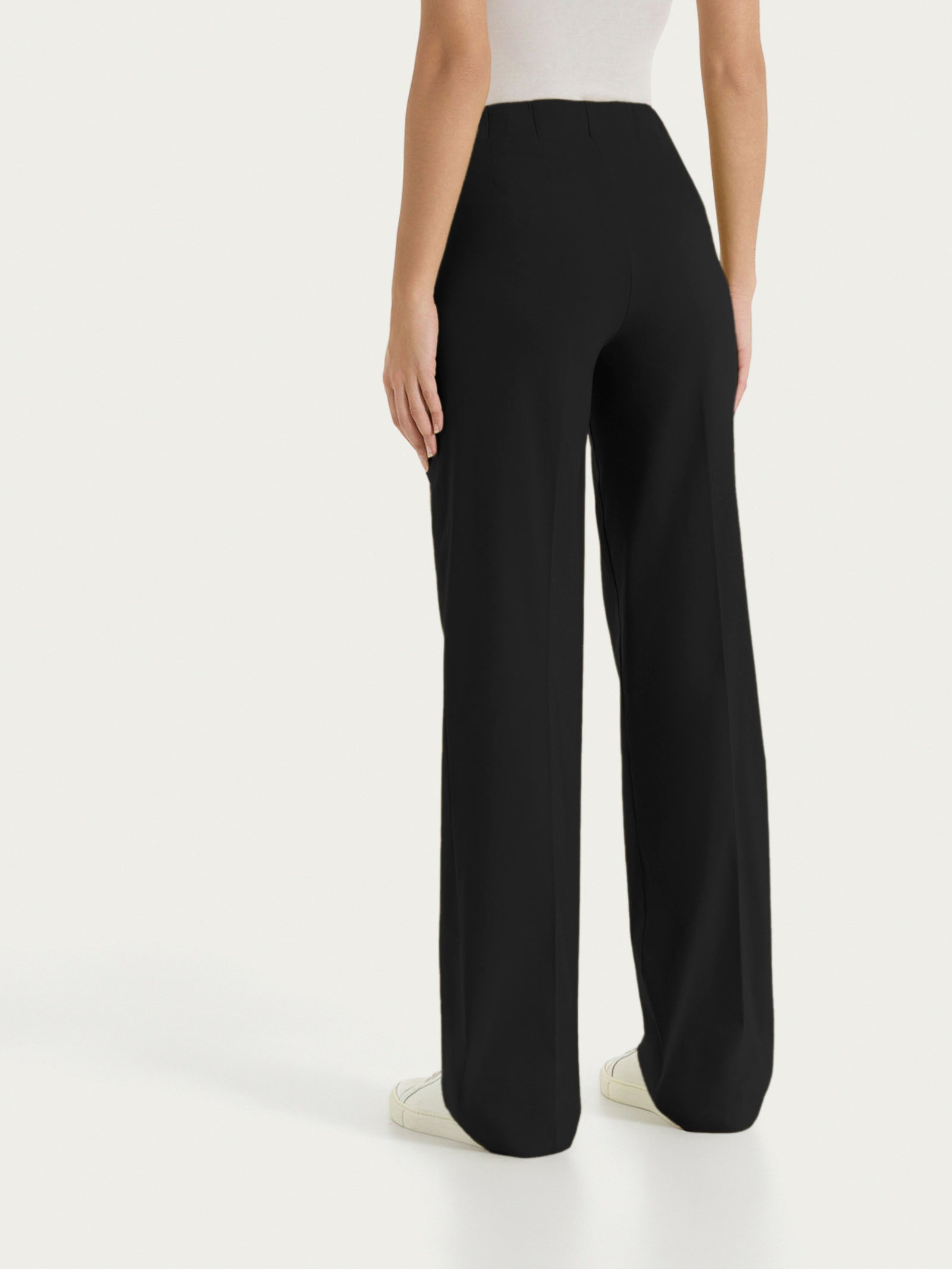 Pantalón ancho negro Super Fresh para mujer - Ragno