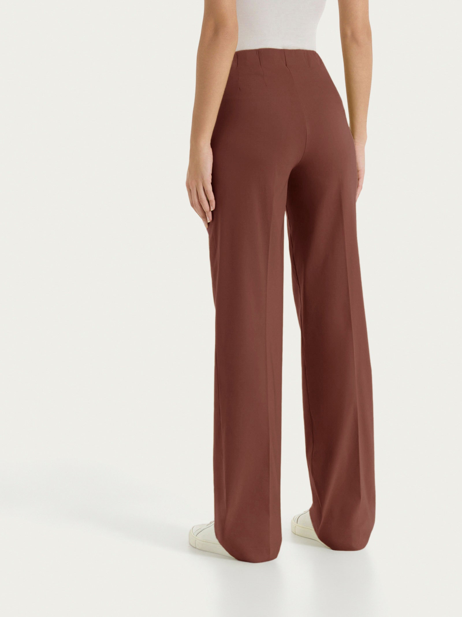 Pantalone ampio in Super Fresh Marroni Donna - Ragno