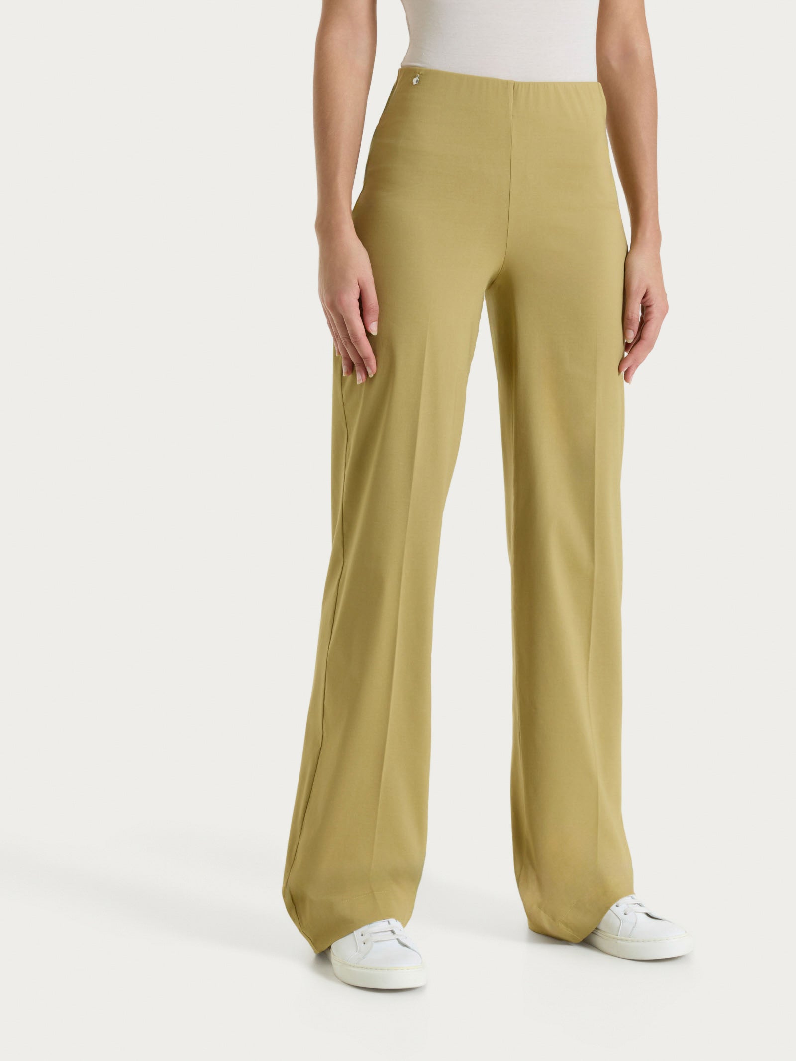 Pantalone ampio in Super Fresh Verdi Donna - Ragno