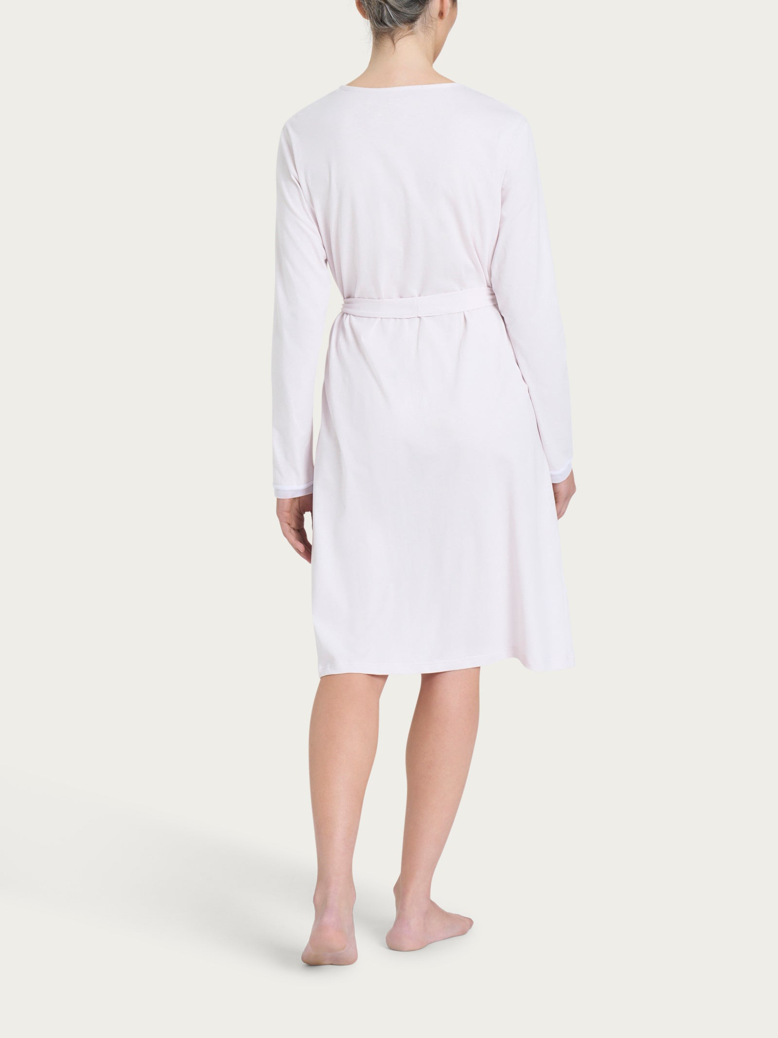 Vestaglia a manica lunga con fascetta in Jersey di Cotone Orchid Tint