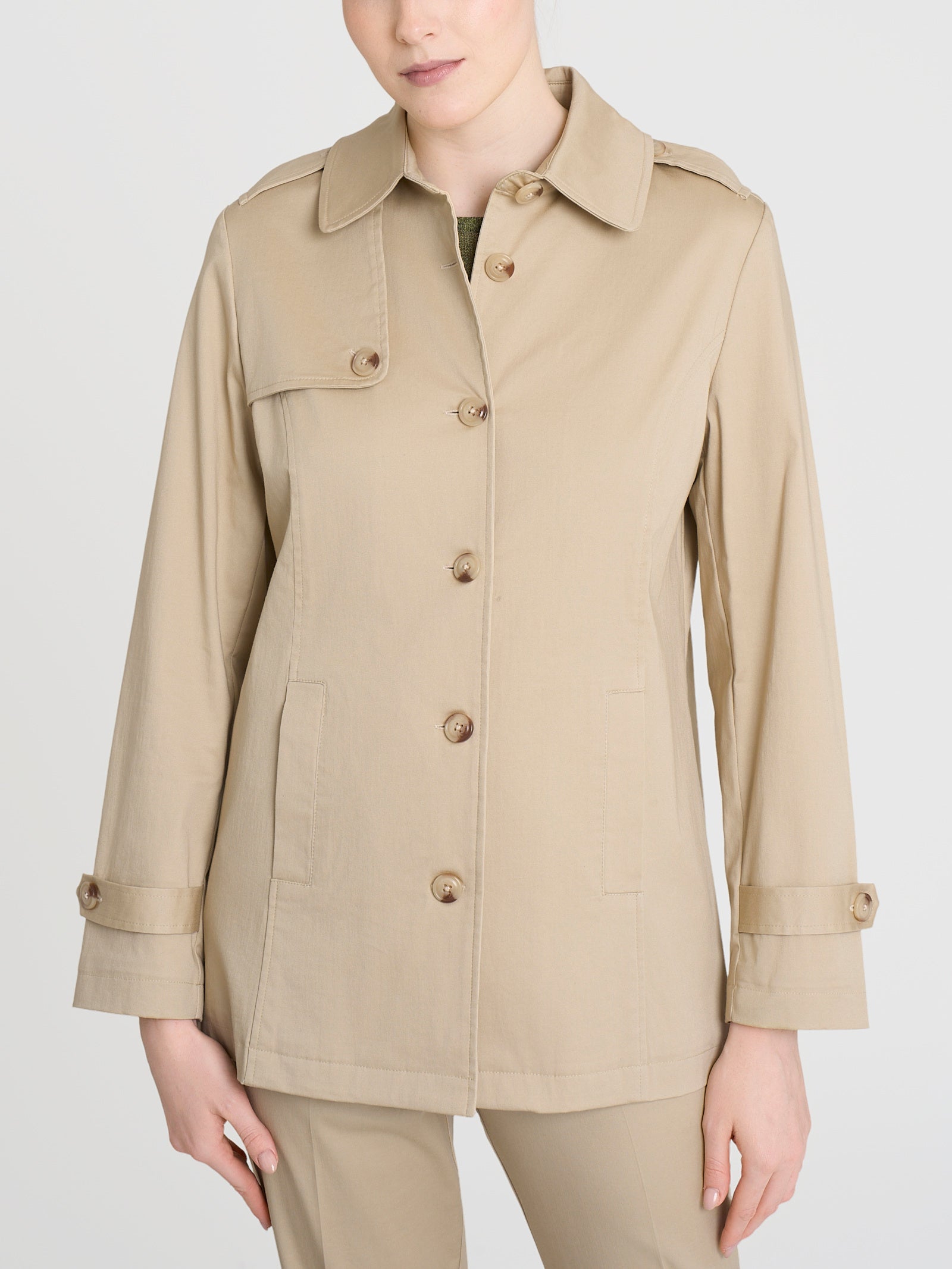 Trench in Satin Power WR Marroni Donna - Ragno