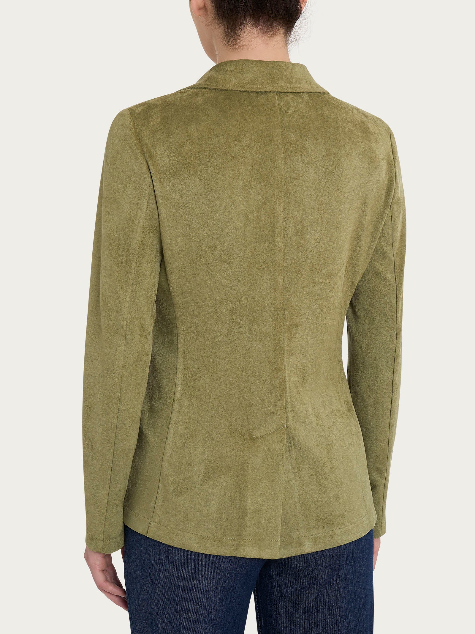 Blazer con due bottoni in Eco Suede Verdi Donna - Ragno