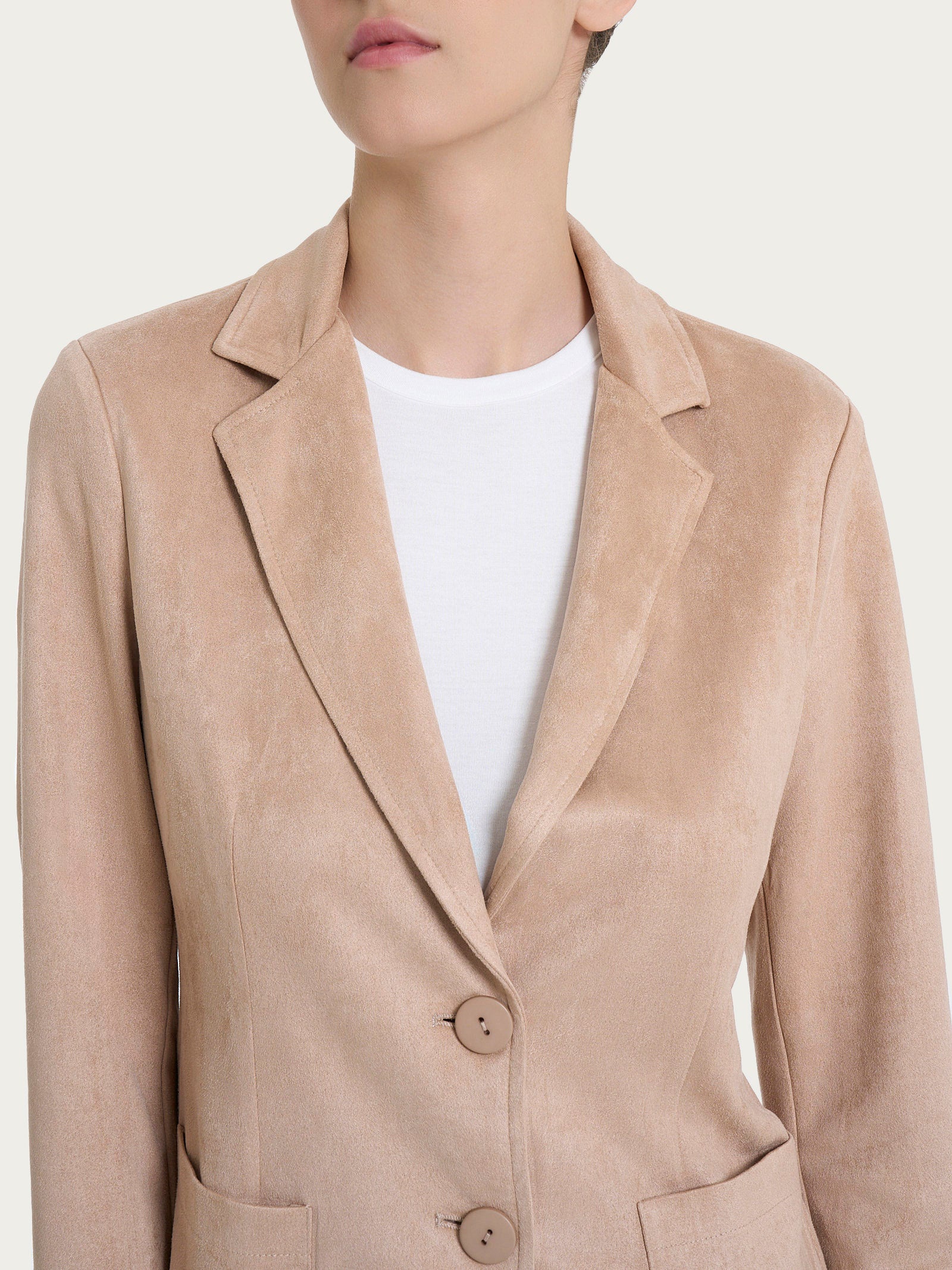 Blazer con due bottoni in Eco Suede Marroni Donna - Ragno