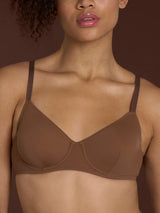 beYOUtiful - Reggiseno con ferretto in Microfibra Compact Marroni Donna - Ragno