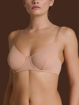 beYOUtiful - Reggiseno con ferretto in Microfibra Compact Marroni Donna - Ragno