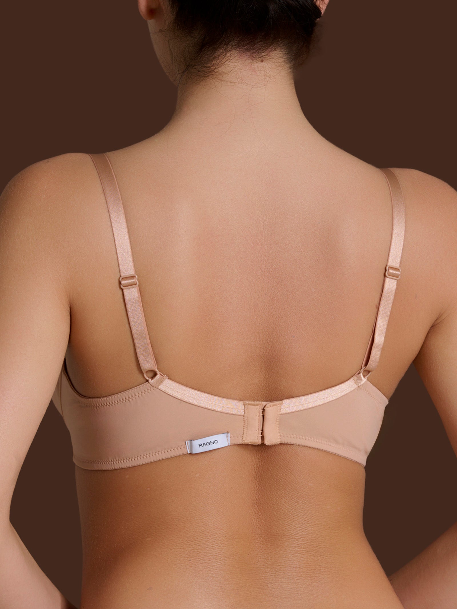 beYOUtiful - Reggiseno con ferretto in Microfibra Compact Marroni Donna - Ragno