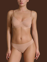 beYOUtiful - Reggiseno con ferretto in Microfibra Compact Marroni Donna - Ragno