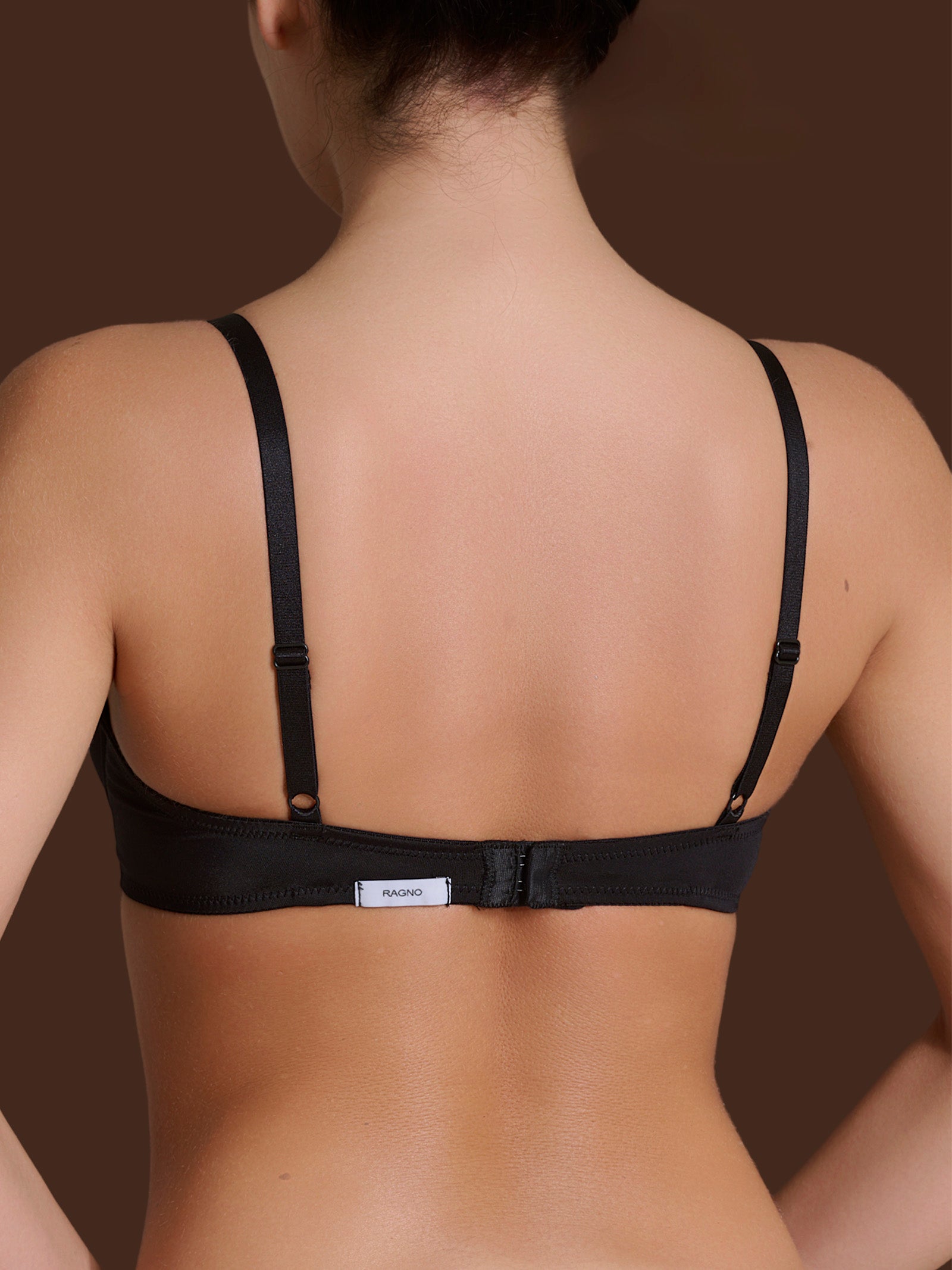 beYOUtiful - Reggiseno balconette imbottito in Microfibra Compact Neri Donna - Ragno