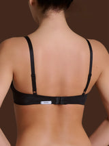 beYOUtiful - Reggiseno balconette imbottito in Microfibra Compact Neri Donna - Ragno