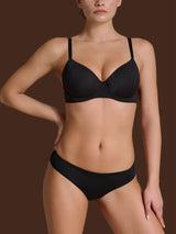 beYOUtiful - Reggiseno balconette imbottito in Microfibra Compact Neri Donna - Ragno