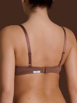 beYOUtiful - Reggiseno balconette imbottito in Microfibra Compact Marroni Donna - Ragno