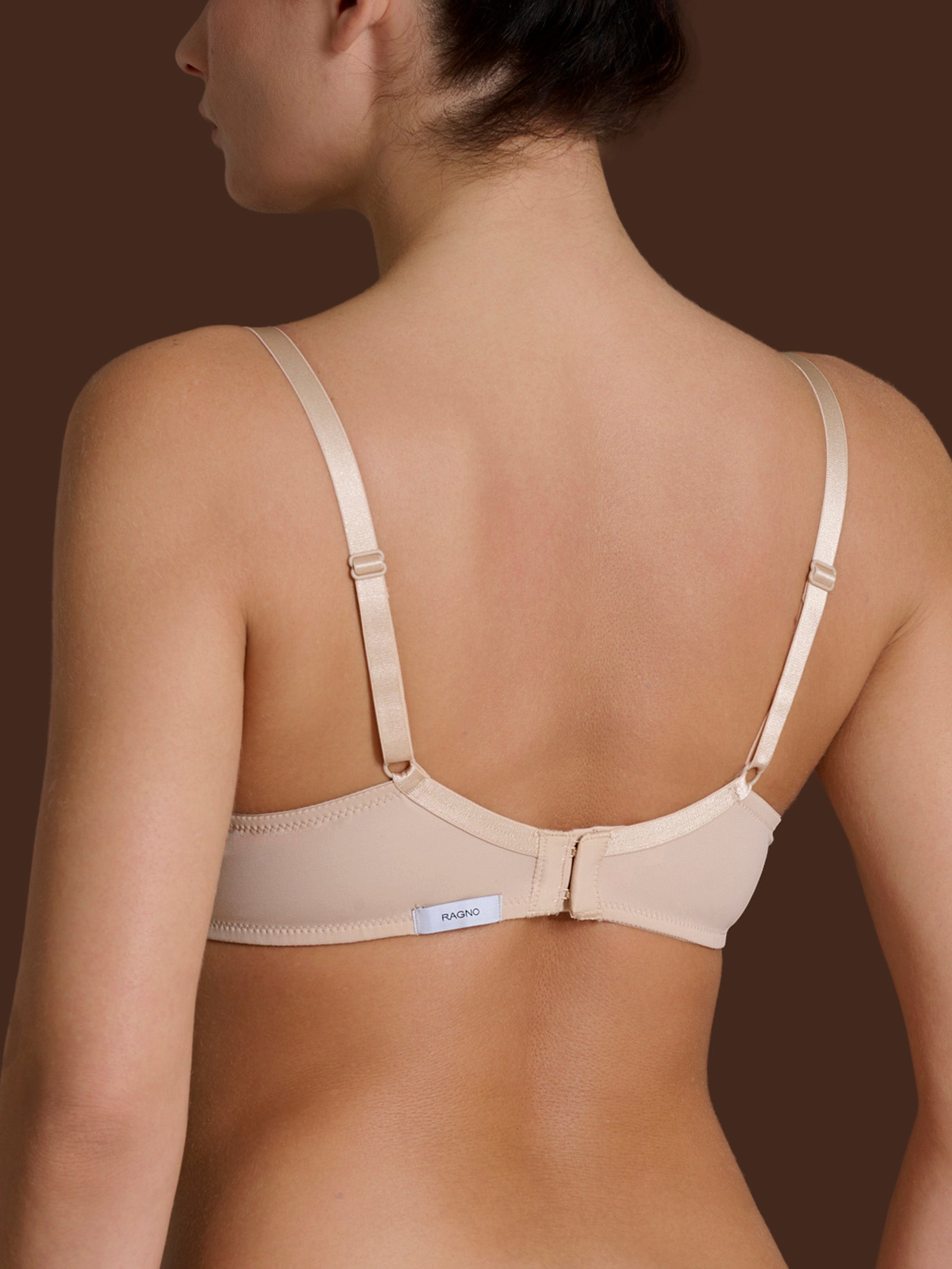 beYOUtiful - Reggiseno senza ferretto in Microfibra Compact Marroni Donna - Ragno