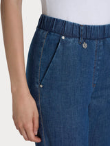 Jeans elegante a carota con tasche in Light denim  Blu Donna - Ragno