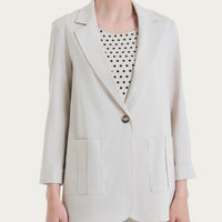 Blazer destrutturato in Super Natural Bianchi Donna - Ragno