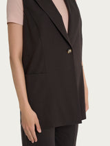 Gilet lungo in Super Natural Marroni Donna - Ragno