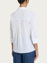 Camicia con manica 3/4 in Popeline Bianchi Donna - Ragno