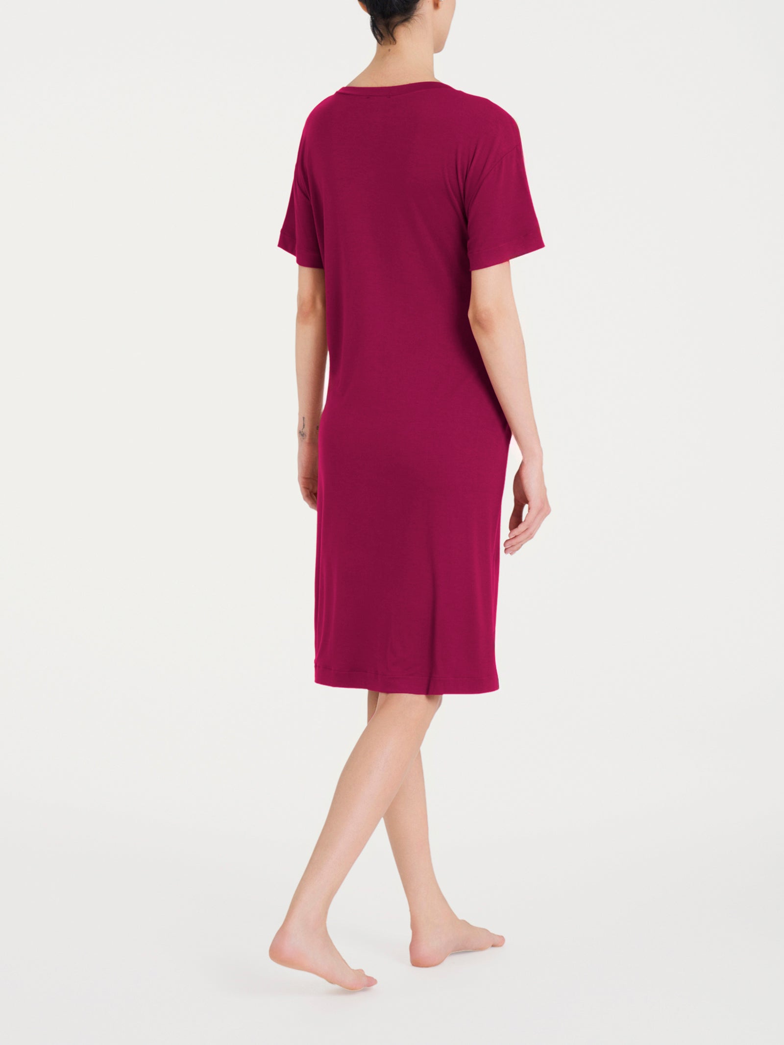 Abito tinta unita con nodo in Viscosa Summer  Rossi Donna - Ragno