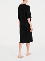Abito con spacco frontale in Viscosa Summer Neri Donna - Ragno