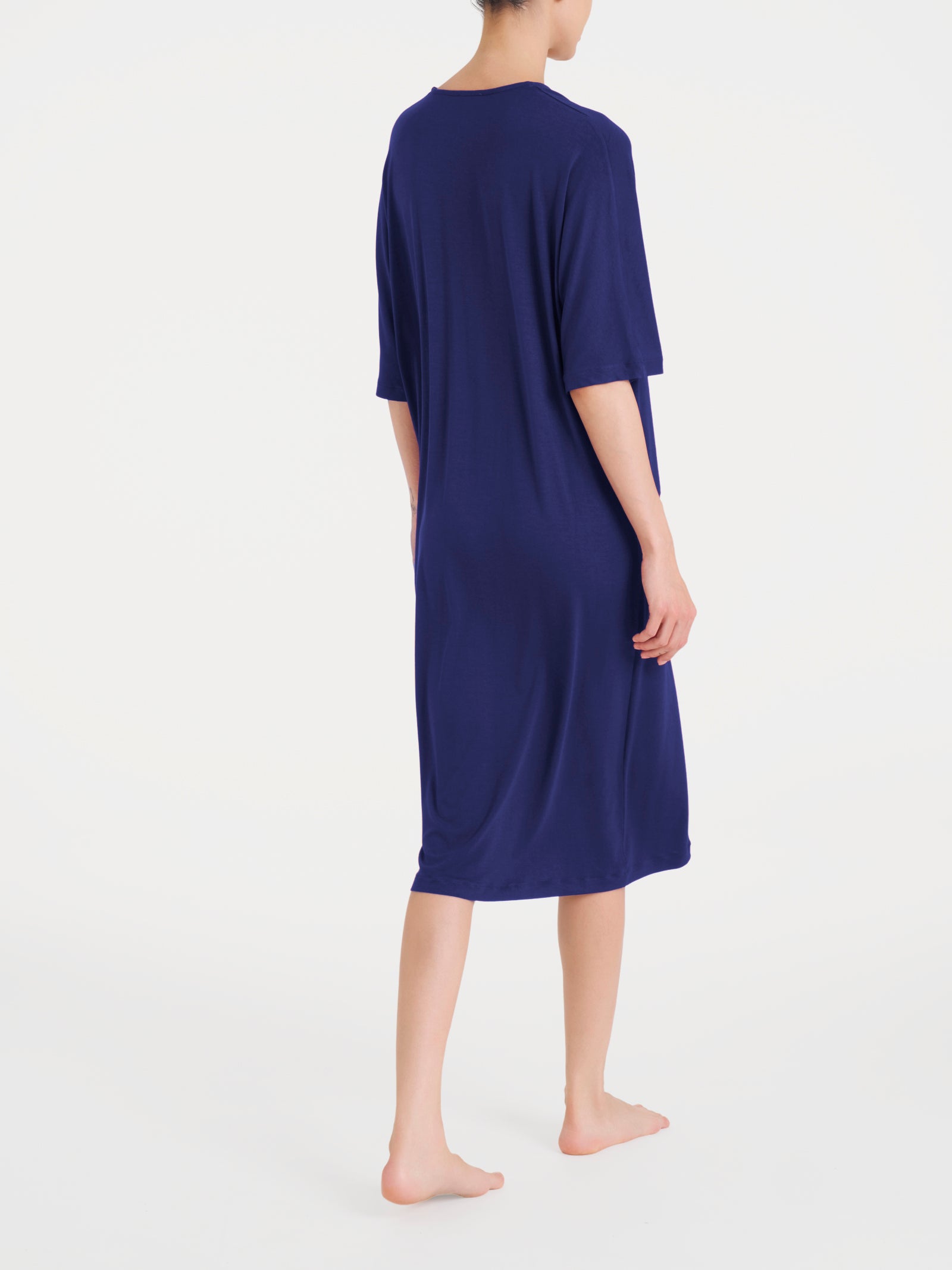 Abito con spacco frontale in Viscosa Summer Blu Donna - Ragno