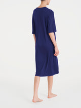 Abito con spacco frontale in Viscosa Summer Blu Donna - Ragno