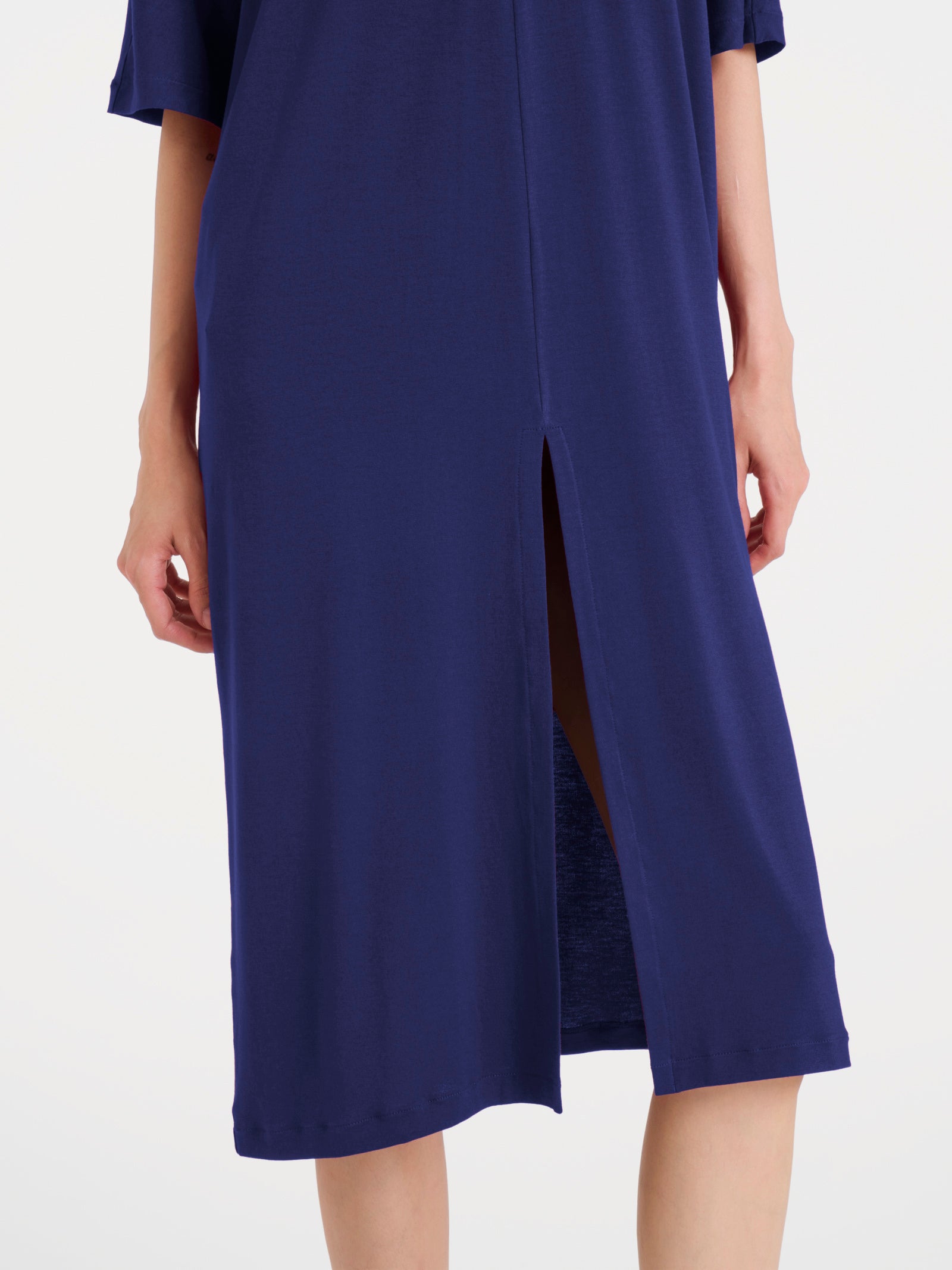 Abito con spacco frontale in Viscosa Summer Blu Donna - Ragno