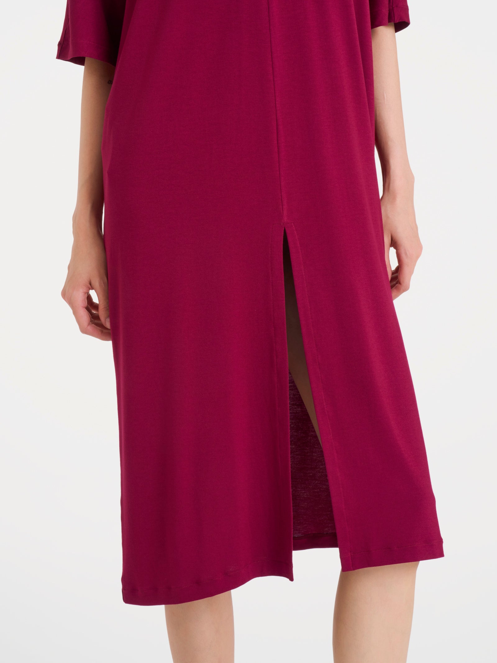 Abito con spacco frontale in Viscosa Summer Rossi Donna - Ragno