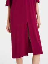 Abito con spacco frontale in Viscosa Summer Rossi Donna - Ragno