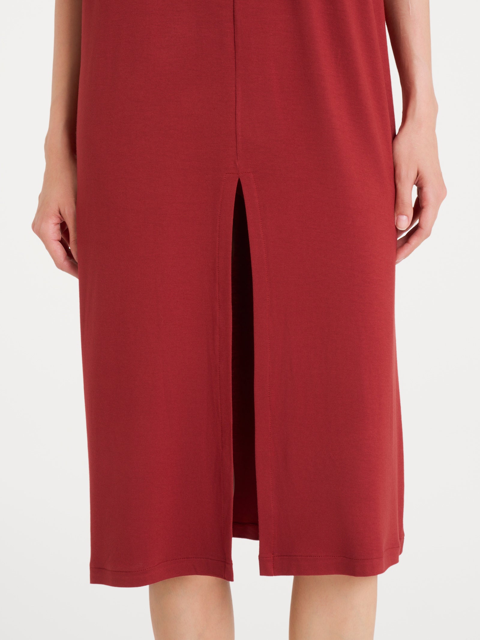 Abito con spacco frontale in Viscosa Summer Rossi Donna - Ragno