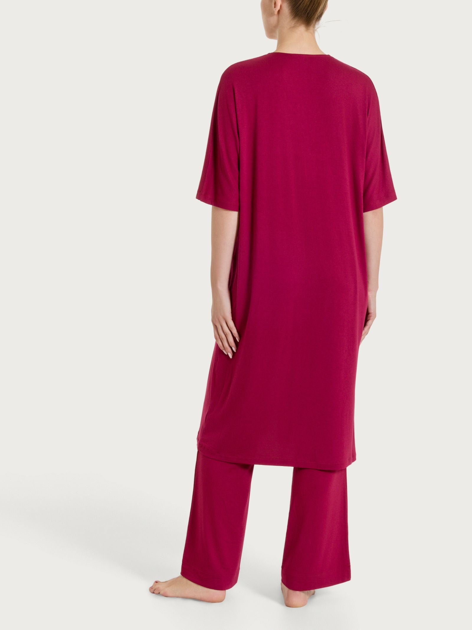 Summer Rossi Damen Viscose Kleid mit Frontschlitz - Ragno