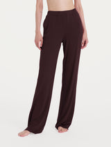 Pantalone ampio tinta unita in Viscosa Summer Marroni Donna - Ragno