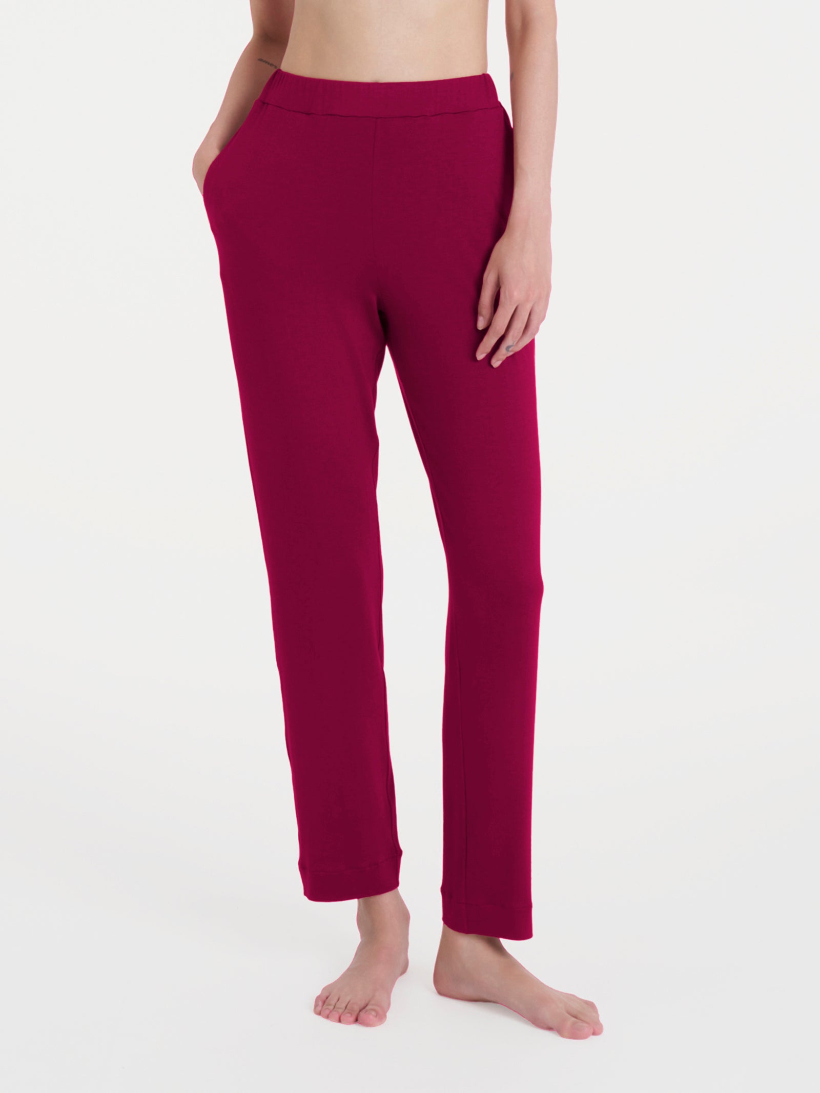 Pantalone capri con tasche in Viscosa Summer Rossi Donna - Ragno