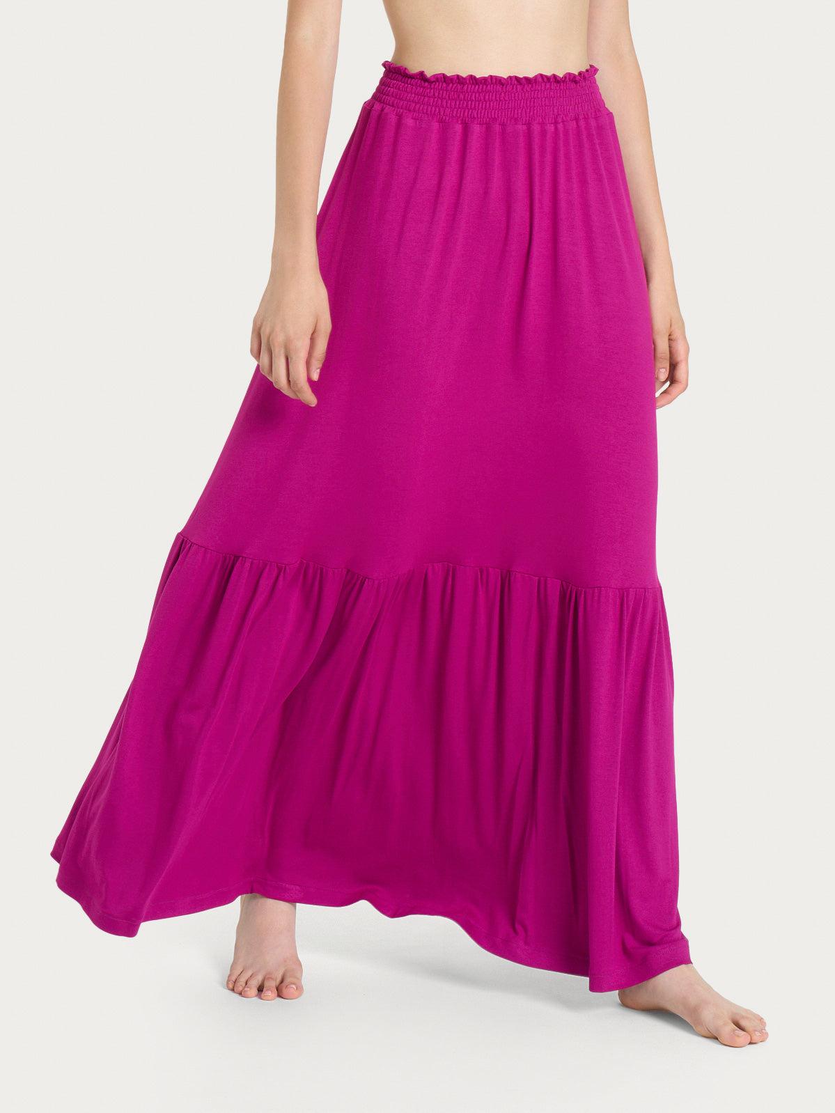 Gonna lunga in Viscosa Summer Rosa Donna - Ragno